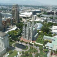 Mormonen-Tempel am Temple Square in Salt Lake City, Utah