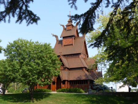 Stabkirche im Scandinavian Heritage Park in Minot, North Dakota Stabkirche im Scandinavian Heritage Park in Minot, North Dakota