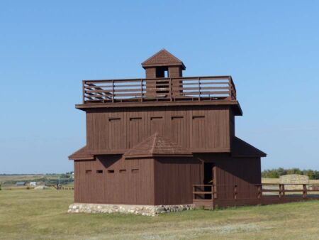 Wachturm im Fort Abraham Lincoln State Park, North Dakota Wachturm im Fort Abraham Lincoln State Park, North Dakota