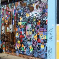 Wandmalerei in der Art Alley 5.5 in Bismarck, North Dakota