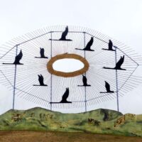 "Geese in Flight" am Enchanted Highway, North Dakota