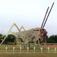 "Grasshoppers" am Enchanted Highway, North Dakota