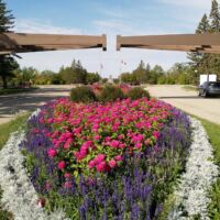 Eingang zum International Peace Garden, Manitoba/North Dakota