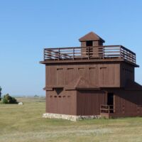 Wachturm im Fort Abraham Lincoln State Park, North Dakota