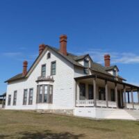 General Custers Wohnhaus im Fort Abraham Lincoln State Park, North Dakota