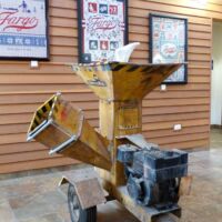 Wood Chipper im Visitor Center Fargo-Moorhead, North Dakota