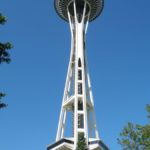 Wilde Schönheiten des Nordwestens Space Needle, das Wahrzeichen von Seattle, Washington