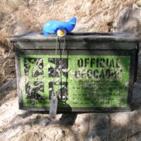 "Travel Bug" vor Yakima, Washington<br>
Die hohe Zeit des Geocachings "Travel Bug" vor Yakima, Washington