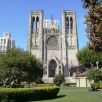 Grace Cathedral auf dem Nob Hill in San Francisco, California