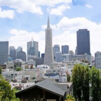 Downtown mit Transamerica Pyramid in San Francisco, California