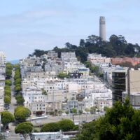 Telegraph Hill mit Coit Tower in San Francisco, California