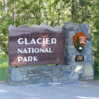 Parkeingang zum Glacier National Park, Montana