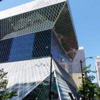 Public Central Library in Seattle, Washington