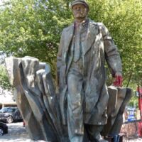 Lenin Statue im Stadtteil Fremont in Seattle, Washington
