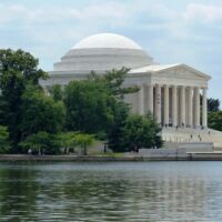 Thomas Jefferson Memorial und Tidal Basin Washington D.C.