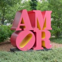 National Gallery of Art Sculpture Garden Washington D.C.<br>
"AMOR" von Robert Indiana AMOR (Washington D.C.)