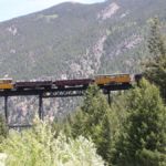 Die historische Loop Railway in Georgetown, Colorado