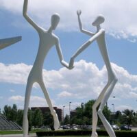 Performing Arts Center Denver, Colorado<br>
"Dancers" von Jonathan Borofsky Dancers (Denver, Colorado)