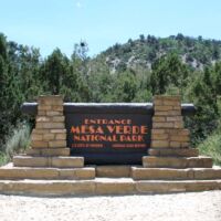 Parkeingang zum Mesa Verde National Park, Colorado Parkeingang zum Mesa Verde National Park, Colorado