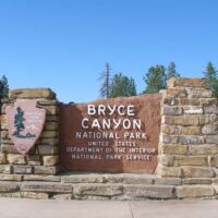 Parkeingang zum Bryce Canyon National Park, Utah Parkeingang zum Bryce Canyon National Park, Utah