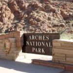 Parkeingang zum Arches National Park, Utah