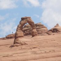 Arches National Park, Utah<br>
Delicate Arch, der berühmteste Rundbogen des Parks Arches National Park, Utah