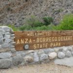 Parkeingang zum Anza-Borrego Desert State Park, Kalifornien