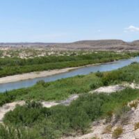 Blick auf den Rio Grande im Big Bend National Park in Texas Blick auf den Rio Grande im Big Bend National Park in Texas