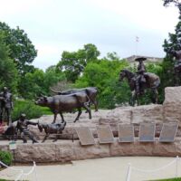 Skulptur am State Capitol von Austin, Texas