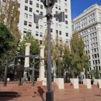 Wheather Machine am Pioneer Courthouse Square Portland, Oregon