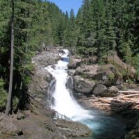 Silver Falls im Mount Rainier National Park, Washington Silver Falls im Mount Rainier National Park, Washington