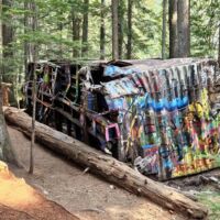 Train Wreck in Whistler, British-Columbia