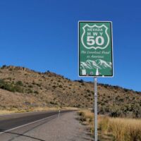 Auf US 50 zwischen Dayton und Ely, Nevada