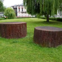 Bad Homburg, Germany<br>
"Point" von Bernar Venet Point (Bad Homburg, Germany)