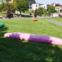 Minneapolis Sculpture Garden, Minnesota<br>
"Sitzwuste" von Franz West Sitzwuste (Minneapolis, Minnesota)