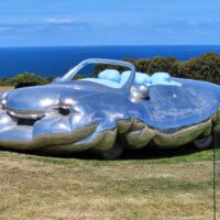 Pt. Leo Estate Sculpture Park Merricks, Victoria<br>
"Fat Convertible" von Erwin Wurm Fat Convertible (Merricks, Victoria)